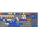 download Keyboard Layout V 047 Color Coded clipart image with 180 hue color