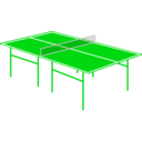 download Table Tennis Table clipart image with 270 hue color