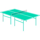 download Table Tennis Table clipart image with 315 hue color