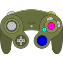 download Gamecube Gamepad clipart image with 180 hue color