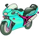 download Motorcycle Clipart clipart image with 315 hue color
