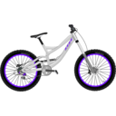 download Down Hill Bike clipart image with 180 hue color