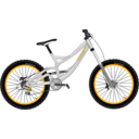download Down Hill Bike clipart image with 315 hue color