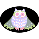 download Cute Owl clipart image with 270 hue color