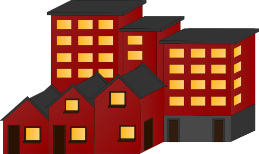 Appartment Buildings And Town Houses
