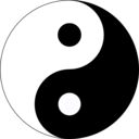download Basic Yin Yang clipart image with 90 hue color