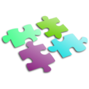 download Jigsaw Puzzle clipart image with 90 hue color