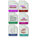 download Bioinformatics Icon Set clipart image with 270 hue color