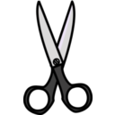 download Scissors clipart image with 90 hue color