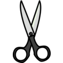 download Scissors clipart image with 270 hue color