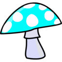 download Mushroom clipart image with 180 hue color