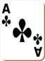 White Deck Ace Of Clubs