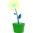 download Blumentopf clipart image with 90 hue color