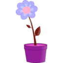 download Blumentopf clipart image with 270 hue color