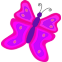 download Yellow And Orange Butterfly clipart image with 270 hue color