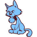 download Lime Cat clipart image with 135 hue color