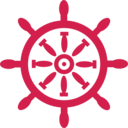 download Captains Wheel clipart image with 315 hue color