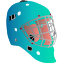 download Goalie Mask clipart image with 315 hue color