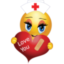 Healed Heart Girl Smiley Emoticon